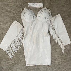 White Cowgirl/Cheerleader Halloween Costume